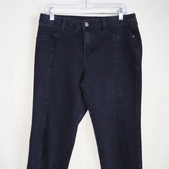 AG Denim Adriano Goldschmied Jeans Jeggings Pull On Black Skinny Ankle Size 12 - Picture 2 of 11